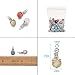 FASHEWELRY 50Pcs Snowcone Shaped Mixed Stone Pendants Healing Crystal Quartz Chakra Reiki Gemstone Charms for Necklace Jewelry Making Hole: 2.5mm