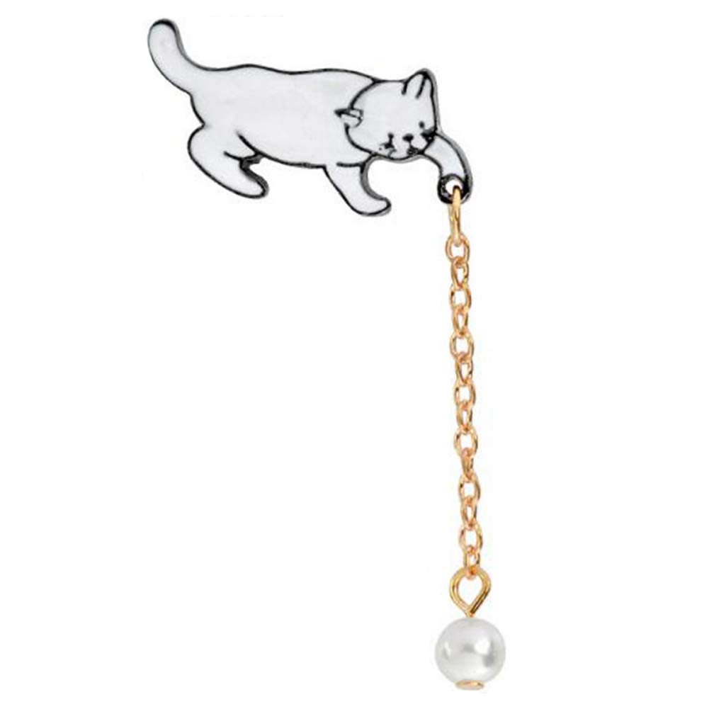 Broches Et Pins Alliage Mignon Petit Chat Blanc Perle Broche Broches Bijoux Chic Accessoires Broche Bijoux Lemoncitylive Com