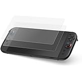FLOLAB NanoArmour Tempered Glass for Nintendo Switch 2 Screen Protector 7.9 Inch, TruColor, Scratch Resistance, Original Display Color, Ultra Clear, Easy Install, Durable - 2 Pack