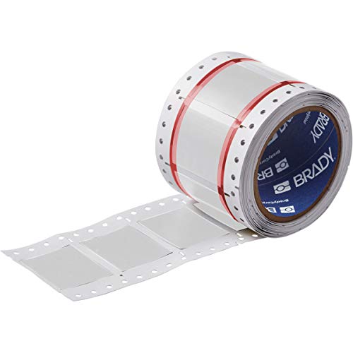 Brady 2HX-1500-2-WT-S PermaSleeve Wire Marking Sleeves, 0.252" Height, 1.969" W…