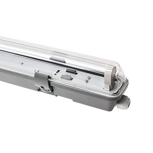 NCC-Licht LED Feuchtraumleuchte Wannenleuchte 127cm IP65 für 1 x T8 LED Röhre G13 120cm – Bild 3