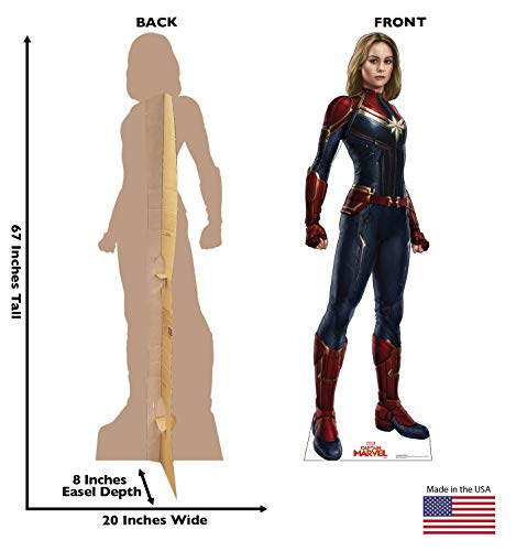 Advanced Graphics Captain Marvel Life Size Cardboard Cutout Standup - Captain Marvel (2019 Film)