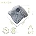Wandr Travel Pillow With Free Eye Mask - Soft Neck Wrap Around Travel PIllow in Lightweight Machine Washable Grey