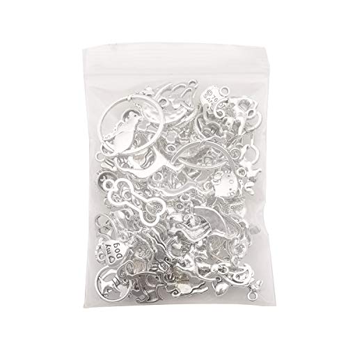 Youdiyla 80pcs Dog and Cat Charms Collection, Bulk Animal Pet Dog Cat Charms Metal Pendant Craft Supplies Findings for Necklace and Bracelet Jewelry Making (HM293)