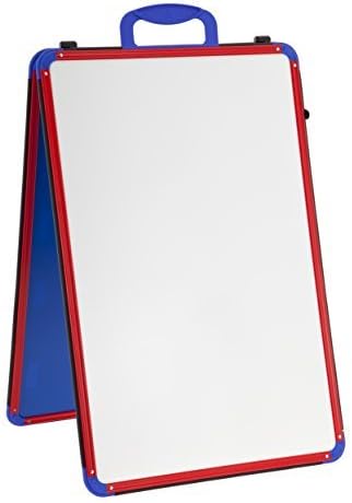 Wedge Whiteboard - A2 - Dry Wipe Magnetic Double Sided Table Top White board - Classroom Resource / Teaching Aid by Wedge Whiteboards