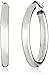Amazon Collection Sterling Silver Polished 4mm Tube Hoop Earrings (1.2