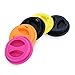 Eco Coffee Tea Mug Lid Set, KSENDALO Thick Silicone Mug Lids for 12oz/16oz Coffee Cups set of 5,Mix-color