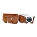 No.2 Warehouse PU Leather Camera case Bag for Samsung Galaxy GC100 EK-GC100 GC110 GC200(Brown)+ a Piece of Clean Cloth