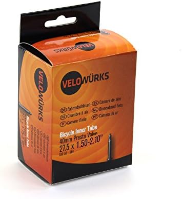 Velowurks Inner Tube - 27.5x1.50/2.10in/FV40 (Single; Black)