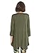 BELAROI Women 3/4 Sleeve Swing Tunic Tops Plus Size T Shirt (1X, Army Green)