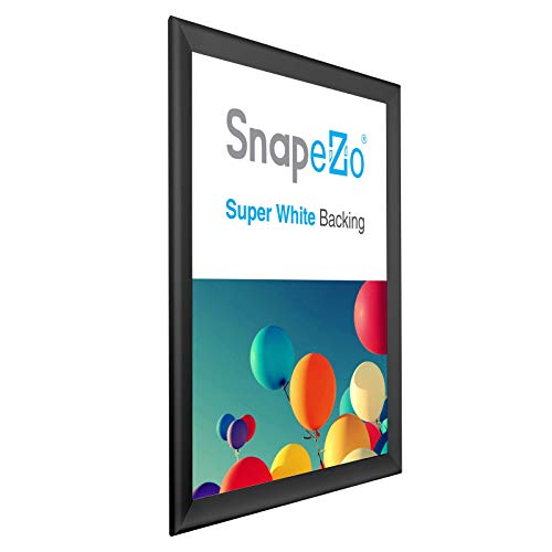 SnapeZo Poster Frame 36x48 Inches, Black 1.7 Inch Aluminum Profile