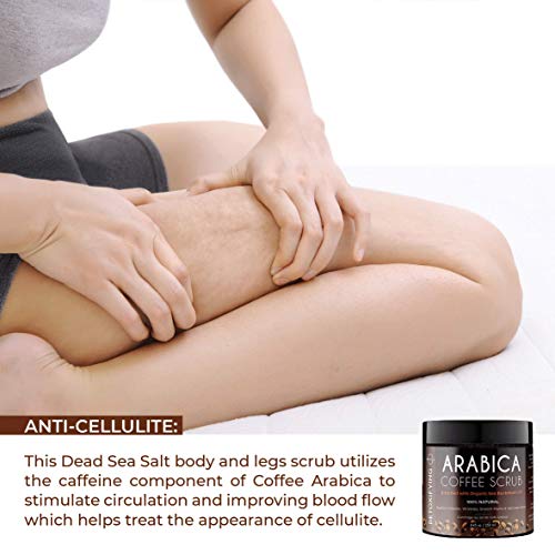 image for O Naturals Anti-Cellulite Exfoliating Organic Coffee Arabica, Dead Sea