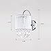 CLAXY Ecopower Lighting Modern Metal Crystal Wall Sconce-1 Light