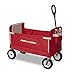 Radio Flyer Stroller Wagon for Kids and Cargo, All-Terrain Wagon with Rubber Tires, Red