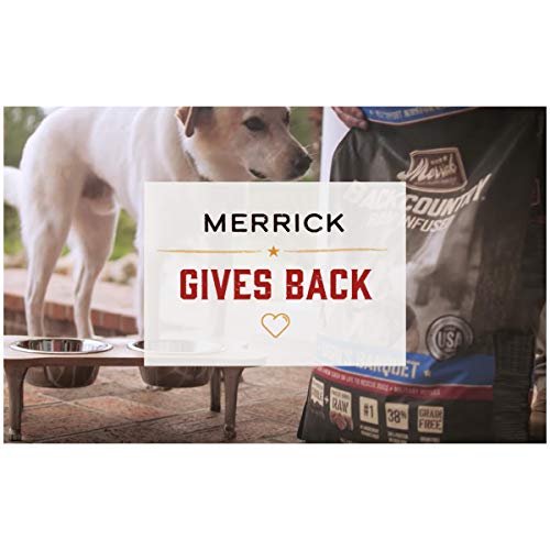 MERRICK SLOW-COOKED BBQ PREMIUM HEALTHY REAL MEAT GRAIN FREE CANNED DOG FOOD, TEXAS STYLE WITH BRAISED BEEF – (PACK OF 12) 12.7 OZ. CANS