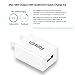 Quick Charge 3.0, FONKEN 18W USB Wall Charger Adapter with Smart IC for Compatible Samsung Galaxy S7 S6 Edge, Note 5/4, LG G5 V10, Nexus 6,HTC 10, Qualcomm Certified, Comply with UL 60950-1 (White)