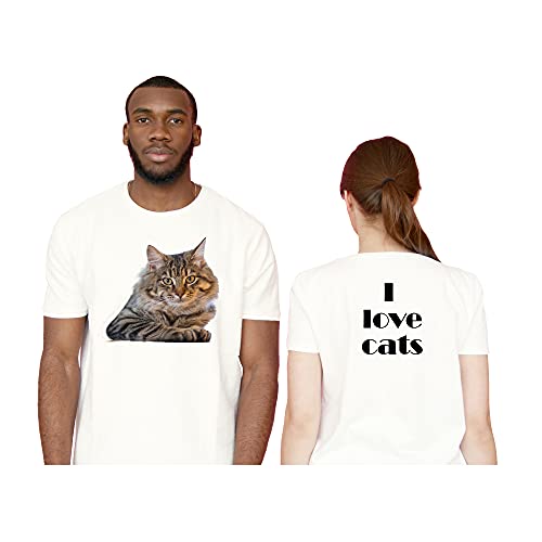 Personalised T Shirt – Add Your Text, Picture, Design or Logo on Our Washing Machine and Iron Friendly Small Size T Shirt - Front Side Print Only