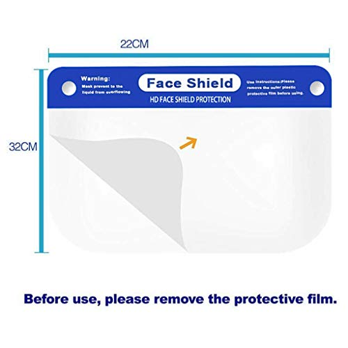 Face Shield 5PCS- Plastic Face Shield Safety Face Shield Full Face Shield BiuBuy
