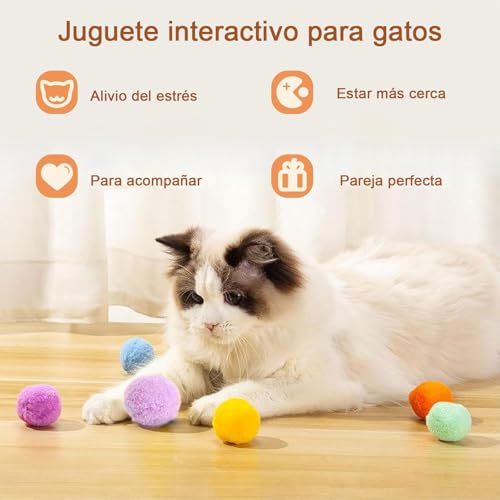 SORALEK Kit de 24 Juguetes para Gato, Incluye Tunel para Gato de 120cm, Palo Guía, Pelotas, Ratones y Mas, Juguetes para Gatos Interactivos