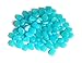 HoneyToys 500Pcs Luminous Pebbles Glow in the Dark Garden for Walkways and Decor (Blue)