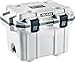 Pelican 30QT Elite Cooler (White/Grey) | 22 Can Capacity with Ice | 6 Day Ice Retention | Built-in Cup Holders & Bottle Opener | Guaranteed for Life