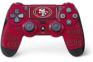 Skinit Decal Gaming Skin Compatible with PS4 Controller - Officially Licensed NFL San Francisco 49ers Blast Design