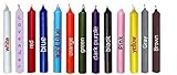 Set of 26 Chime Spell Ritual Candles 4" PLUS 1 Chime Candle Holder & Color Use Parchment Sheet ~ Each Candle a different Color ~ See Description for Colors