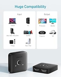 Anker HDMI Switch, 4K@60Hz HDMI Switcher, 2 in 1