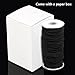 Outus 100 Yards 2 mm Elastic Cord Stretch String Elastic Beading Cord Craft Thread for Jewelry Making(Black,0.08 Inches)