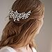 Catery Rhinestones Hair Comb Bridal Headpiece Silver Wedding Hair Accessories for Brides and Women
