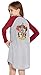 INTIMO Harry Potter Nightgown For Girls Hogwarts House Raglan Long Sleeve Pajama (Gryffindor, 10/12)