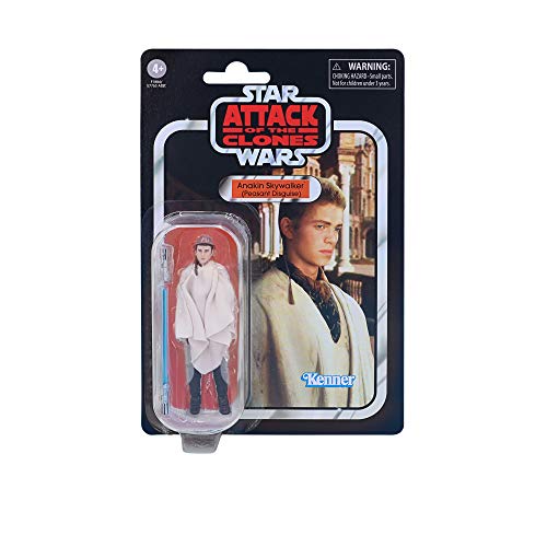 Star Wars Hasbro The Vintage Collection Anakin Skywalker (als Flüchtling getarnt) Spielzeug, 9,5 cm große Angriff der Klonkrieger Figur – Bild 3
