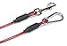Leash Boss Dog Tie Out Cable - 5 Ft Heavy Duty Tether for Large Dogs - Red, PVC-coated Steel, Chew-Proof, Dog Lead for Yard, Camping, and Training