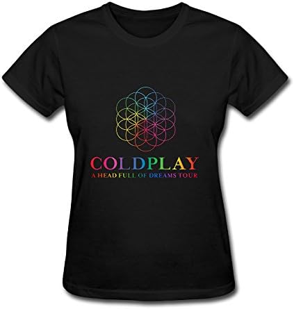 Coldplay Tour 2016 Poster Womens T Shirt Black
