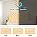 Warmhoming Wooden Digital Alarm Clock with 7 Levels Adjustable Brightness, Voice Command Electric LED Bedside Travel Triangle Alarm Clock, Display Time Date Week Temperature for Bedroom Office Home
