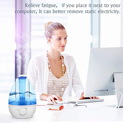 Balight Cool Mist Humidifiers,3L/0.8Gal Ultrasonic Air Humidifiers for Bedroom Baby Pregnant Woman Home Office,Moisturing Purifying Air, Whisper-Quiet Operation,12-16 Hrs Working Time,Auto Shut-Off