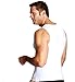 Insta Slim - Made in USA - 3 Pack - Compression Muscle Tank Top Body Shaper for Men. Tummy Control Slimming Shapewear Undershirt for Gynecomastia, Beer Belly & Back Support (White, MD)
