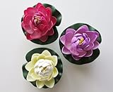 3PC Floating Lily Lotus Flower --- By Pixiheart