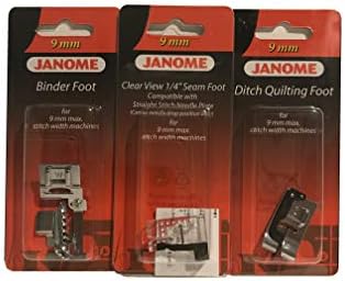 Janome Sewing Machine Foot Kit - Janome Quilting Accessory Bundle for 9mm Sewing Machines