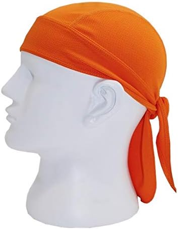 Amazon Co Jp Sly 男性のためのバンダナカチューシャ海賊ビーニー帽子を実行バンダナ自転車キャップバイクハットサイクリングキャップサイクリング Color Orange ホーム キッチン