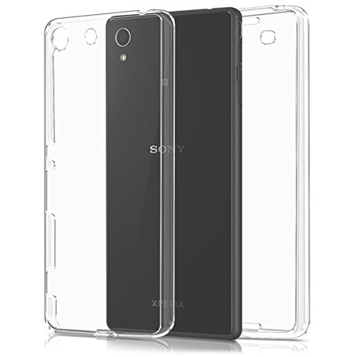 kwmobile crystal case for Sony Xperia M5 full body TPU silicone case - full transparent protective case cover in transparent