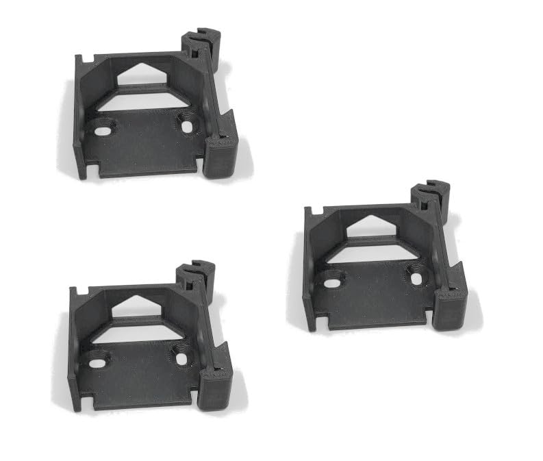 Fraos 3x Shelly Plus 1 1PM 2PM i4 Universal DIN Rail Mount Adapter 35mm Omega Counter Panel Mount - Moulded in PETG with High Heat Resistance (3)