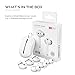 AhaStyle 3 Pairs AirPods Ear Tips Silicone Earbuds Cover [Not Fit in The Charging Case] Compatible with Apple AirPods (3 Pairs Small, White)