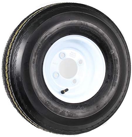 Kenda K353 Bias Tire & Wheel Assembly, 570-8 LRB, White, 5 Hole - Loadstar