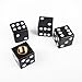 Eternalpower Custom Black Cool Dice Style Wheel Tire Valve Stem Caps Dust Cover 4Pcs