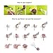 YO Cake Decorating Tips Baking Set, Frosting Piping Kit Pastry Bags and Tips, Cupcake Decorating Supplies with Icing Piping Tip, Decorating Nail, Pastry Bags, Wood Holder, Flower Lifter, Coupler