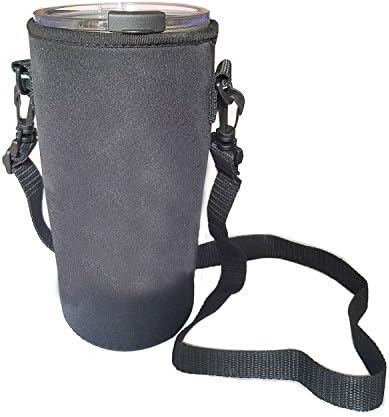 Tumbler Holder Carrier - Cup Sleeve - Hand Carry Pouch -Adjustable Detachable Strap, Fits YETI Rambler,RTIC,Ozark,18 oz-20 oz