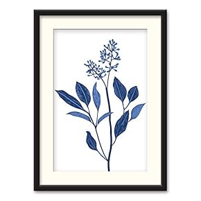 Black Framed Canvas Wall Art Nordic Style Plant Home Artwork Decoration for Living Room, Bedroom - 23x31 inches