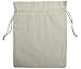 DR 100 Percent Cotton Muslin Drawstring Bags 12-Pack For Storage Pantry Gifts - Unbleached (8 x 10 inch, Beige)