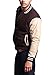 G-Style USA Men's Letterman Baseball Varsity JacketVJ100A - Brown/Khaki - X-Large